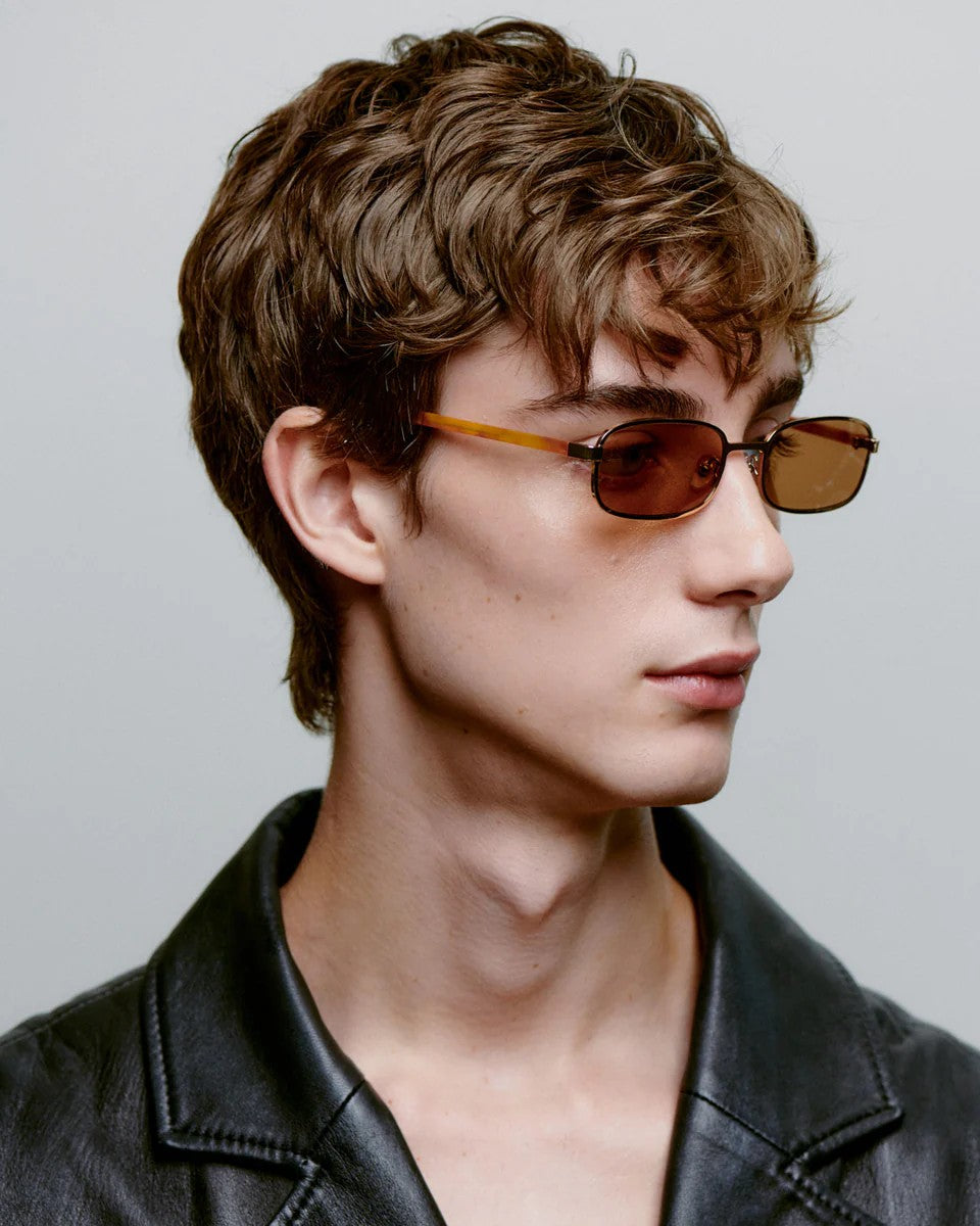 Gafas de sol A.Kjaerbede Noah Gold Burnt Amber
