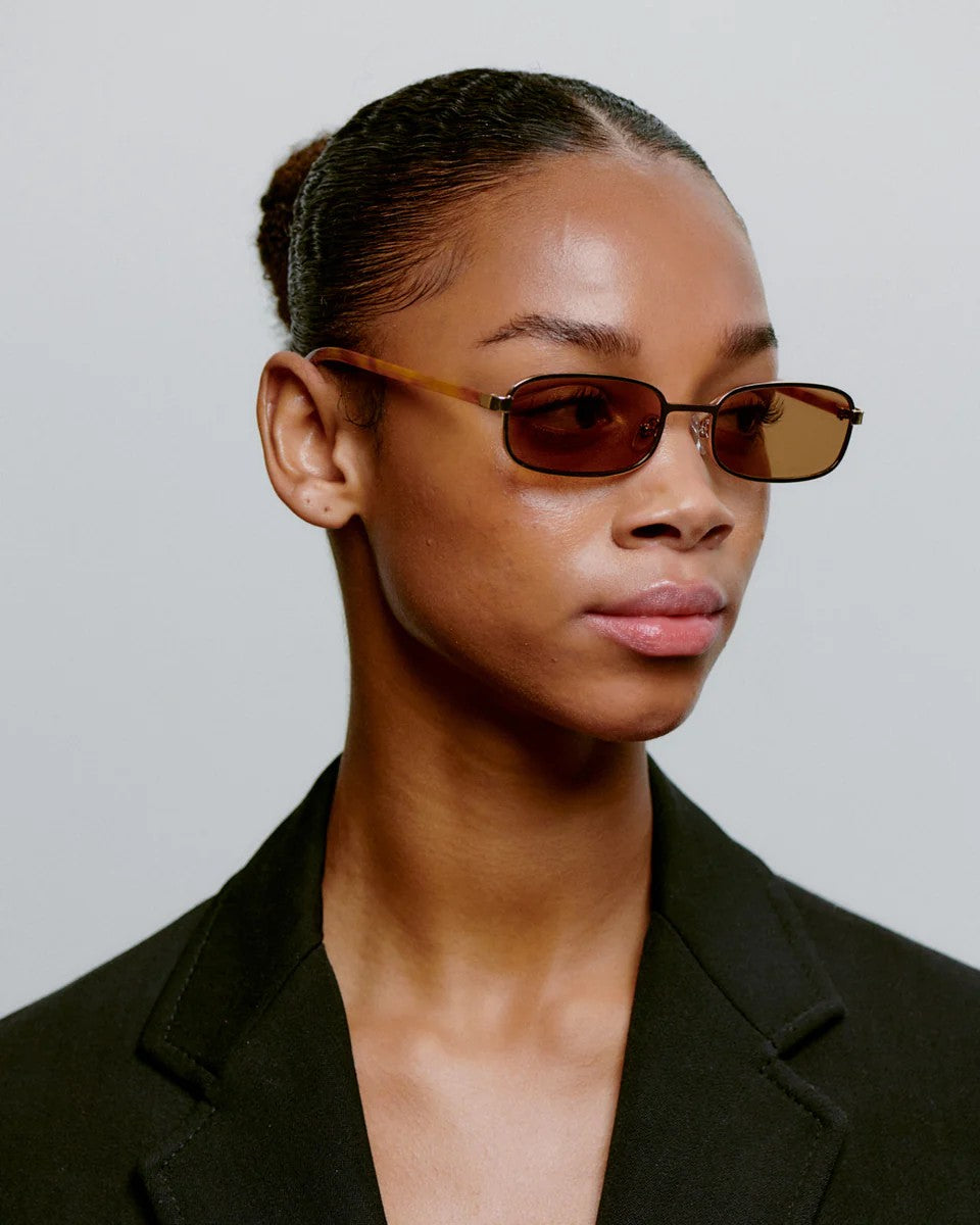 Gafas de sol A.Kjaerbede Noah Gold Burnt Amber