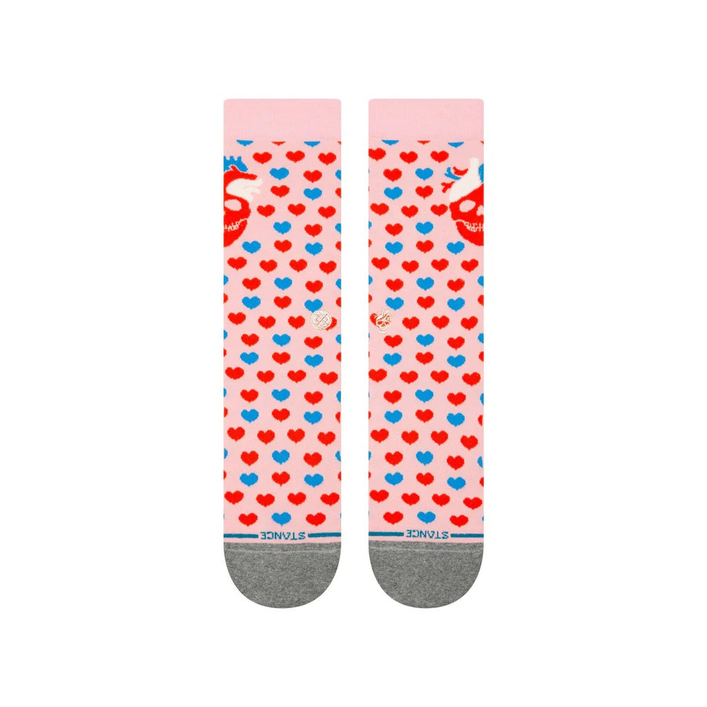 Calcetines Stance Hearted Crew Sock Pink