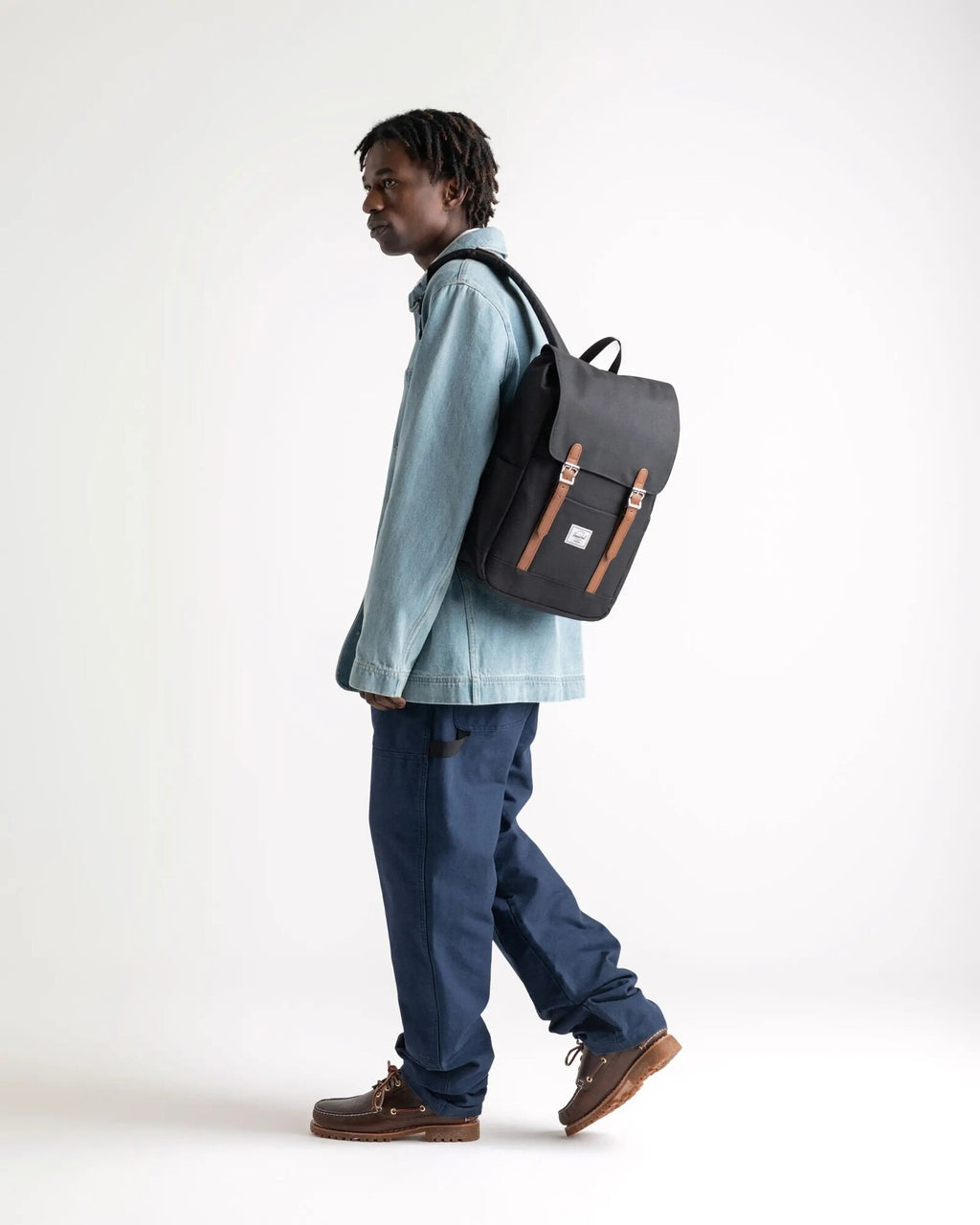 Mochila Herschel Retreat Small Iceberg Green Crosshatch