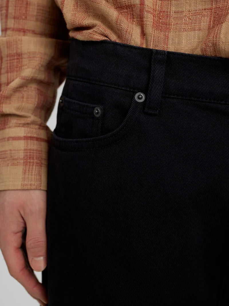 Pantalones Anerkjendt Akjanic Garment Dyed Pants Dark Grey