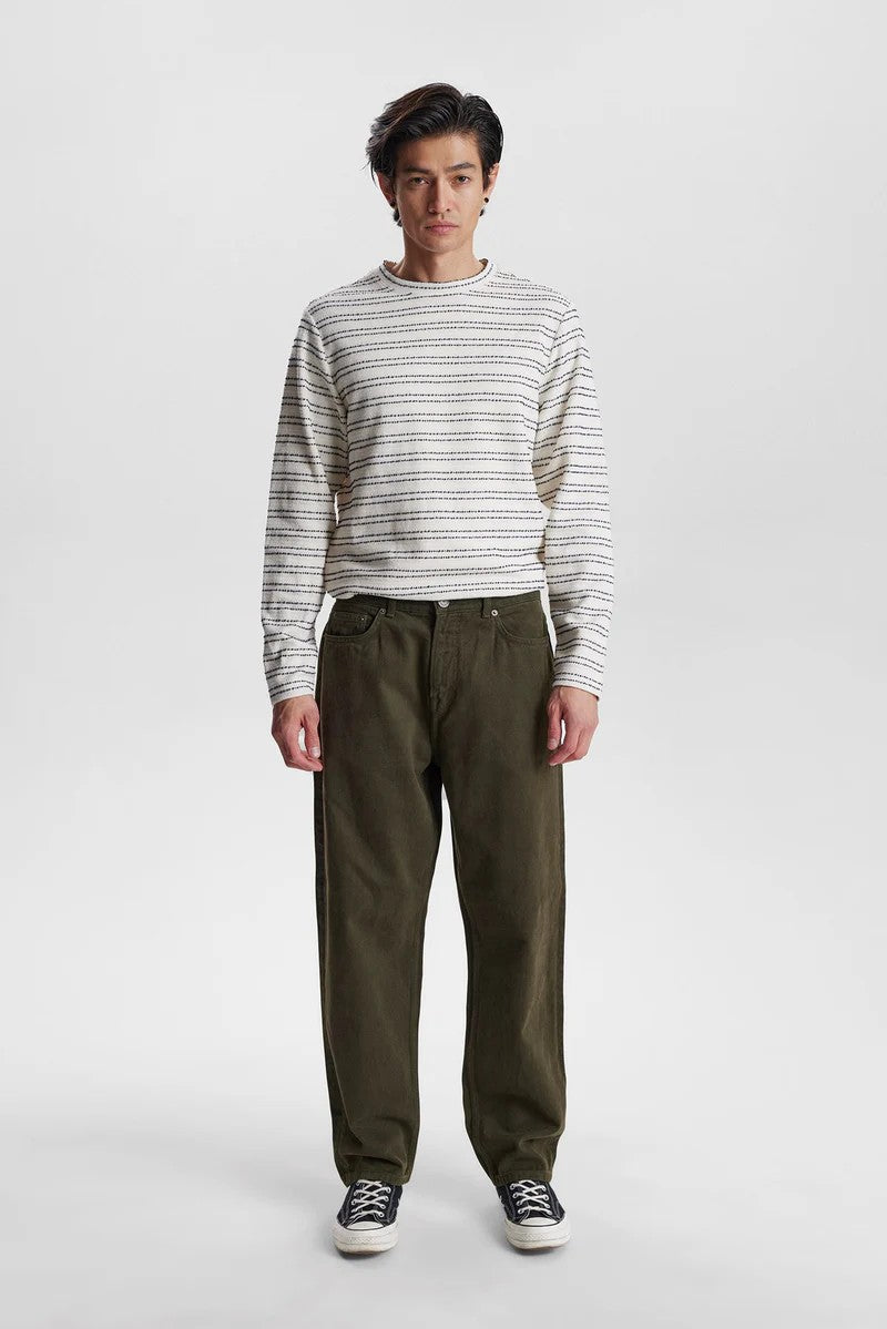 Pantalones Anerkjendt Akjanic Garment Dyed Pants Forest Night