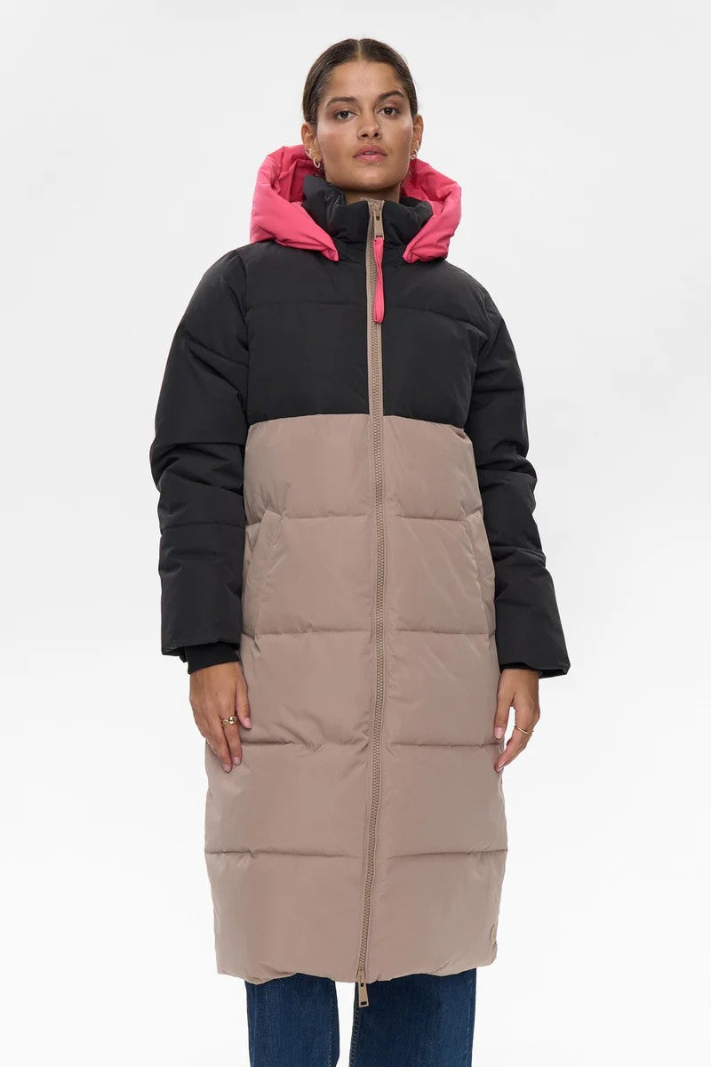 Abrigo Nümph Nutriane Taupe