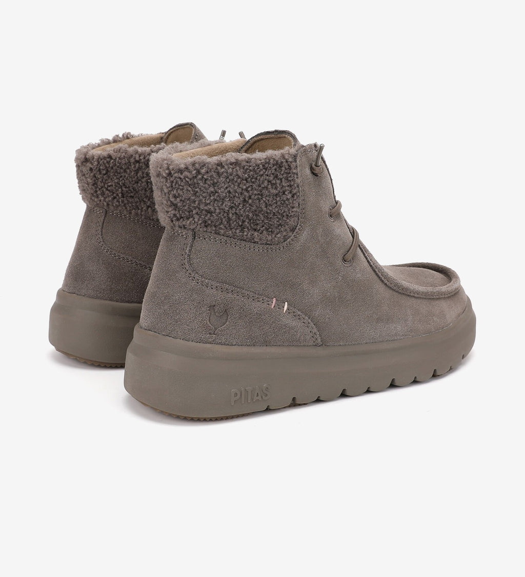 Botas urbanas Pitas Berna tórtola vista posterior