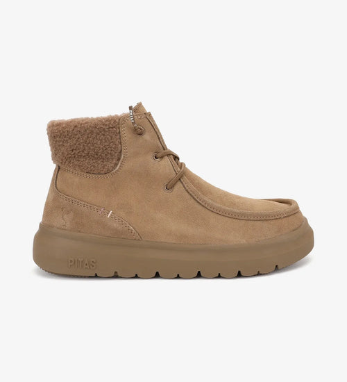 Botas Mujer Pitas Berna Camel Ultraligeras