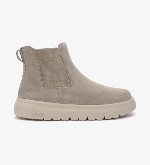 Botas Mujer Pitas Nantes Beige Estilo Chelsea