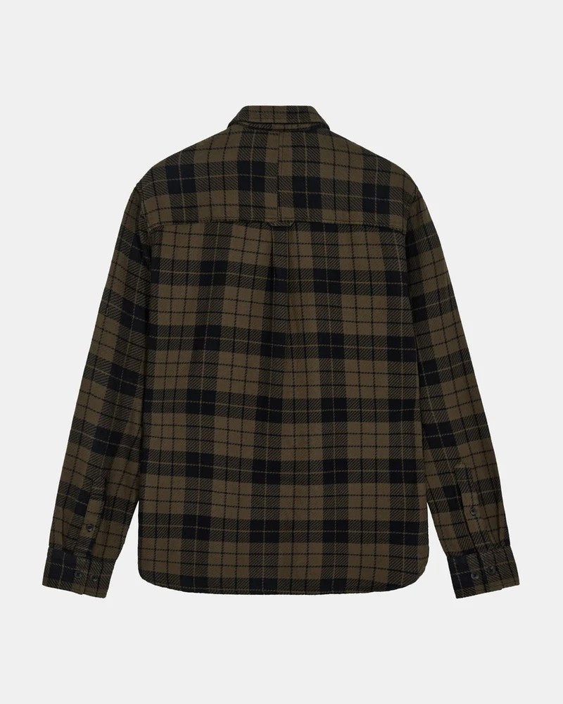 Camisa Anerkjendt Akleif Twill check Shirt Forest Night