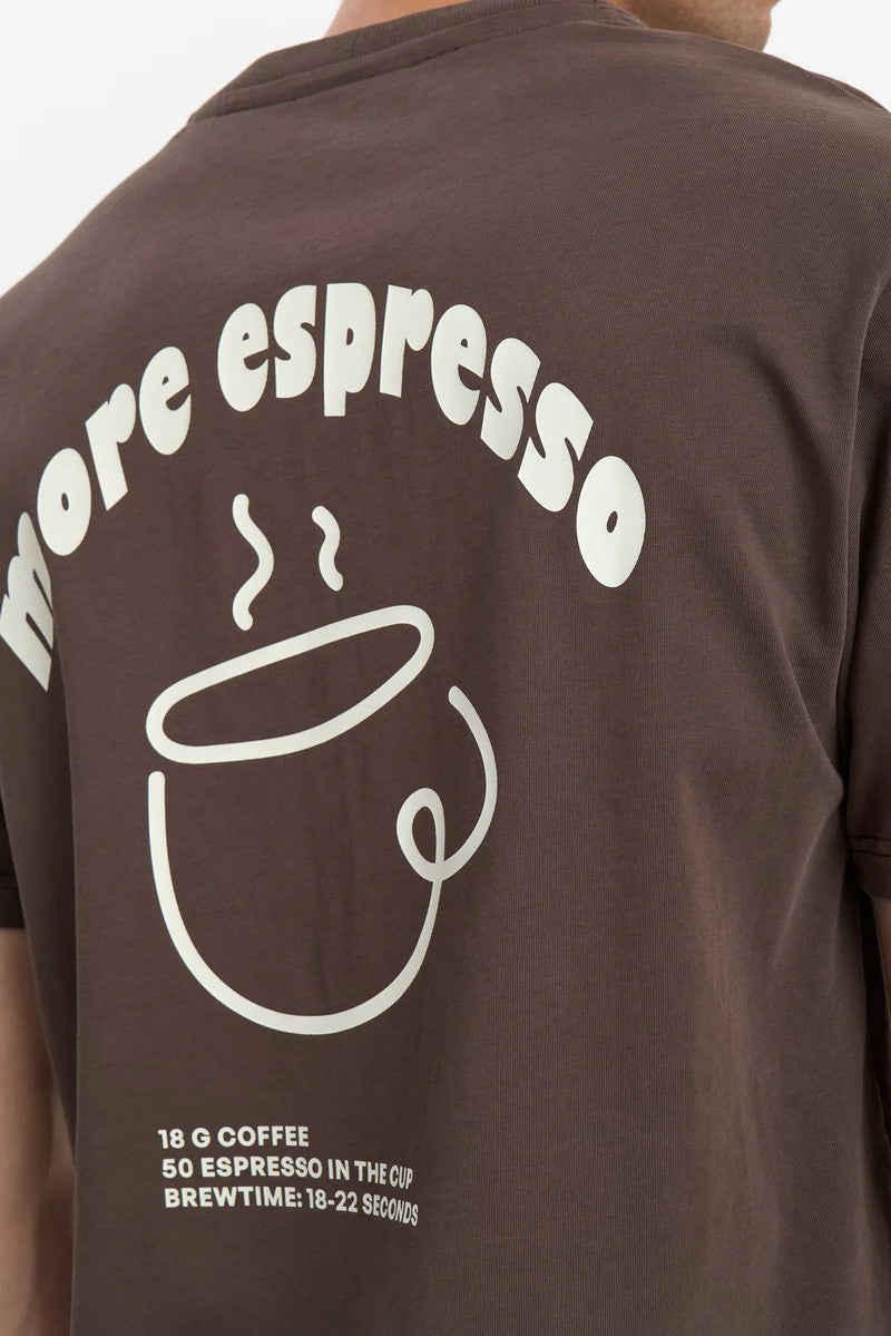 Camiseta Anerkjendt Akvillads Espresso print Mulch