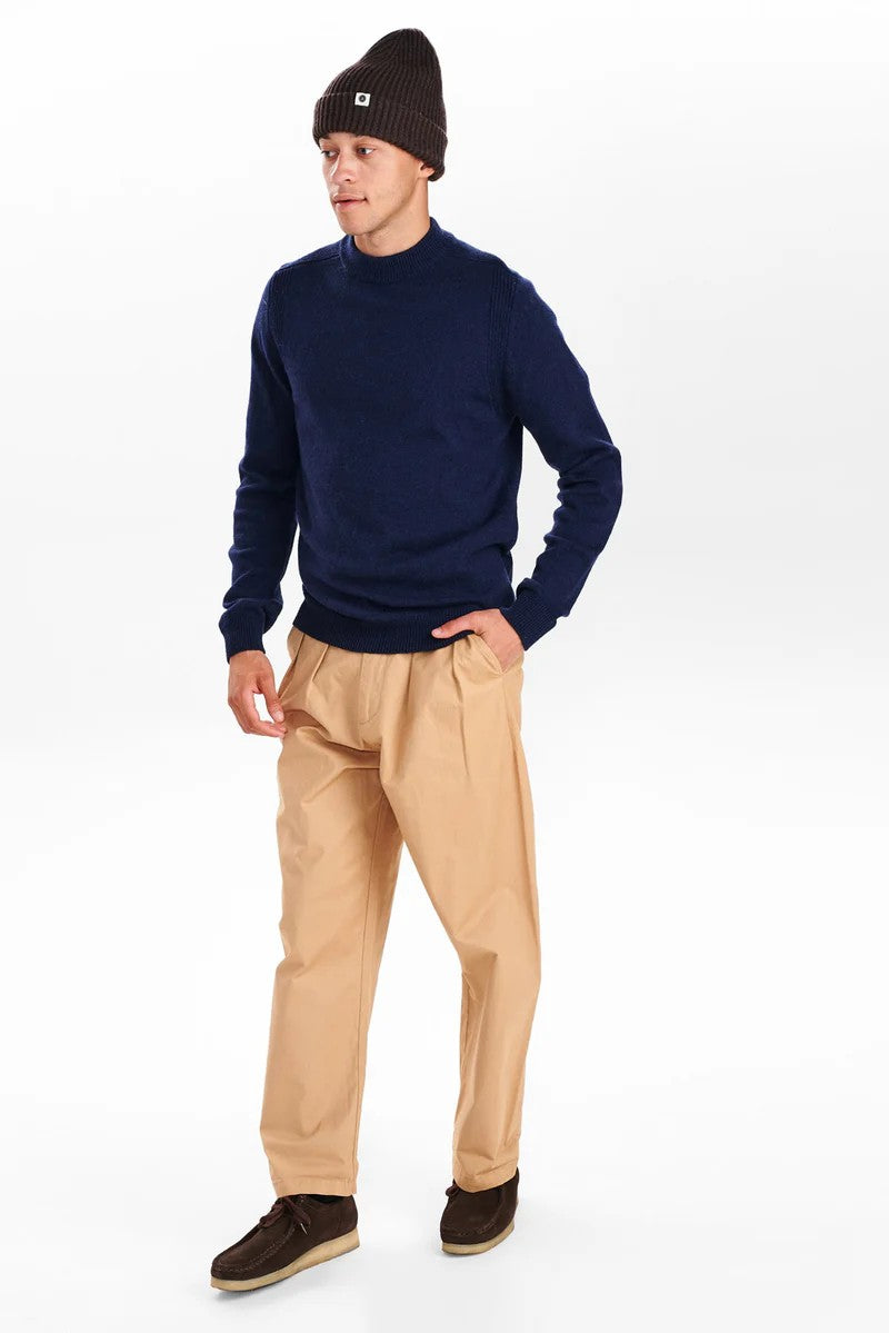 Jersey Anerkjenct Akrico Lambswool Knit Azul marino