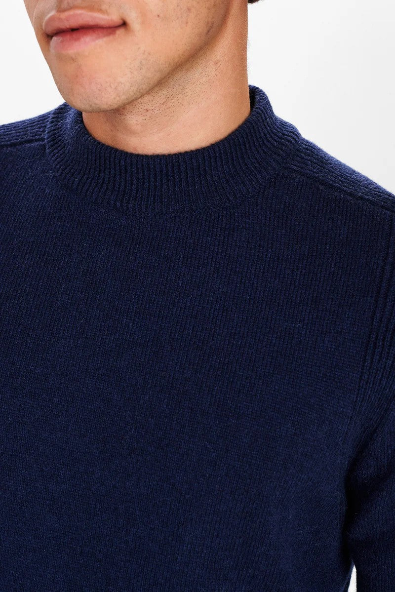 Jersey Anerkjenct Akrico Lambswool Knit Azul marino