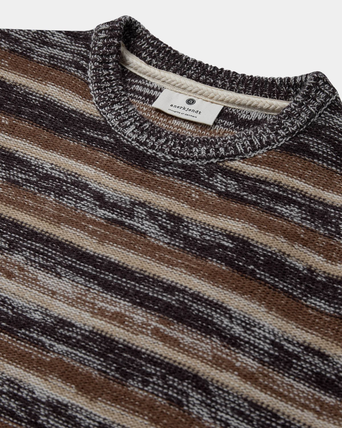 Jersey Anerkjendt Aksune Reverse Stripe Knit Mulch