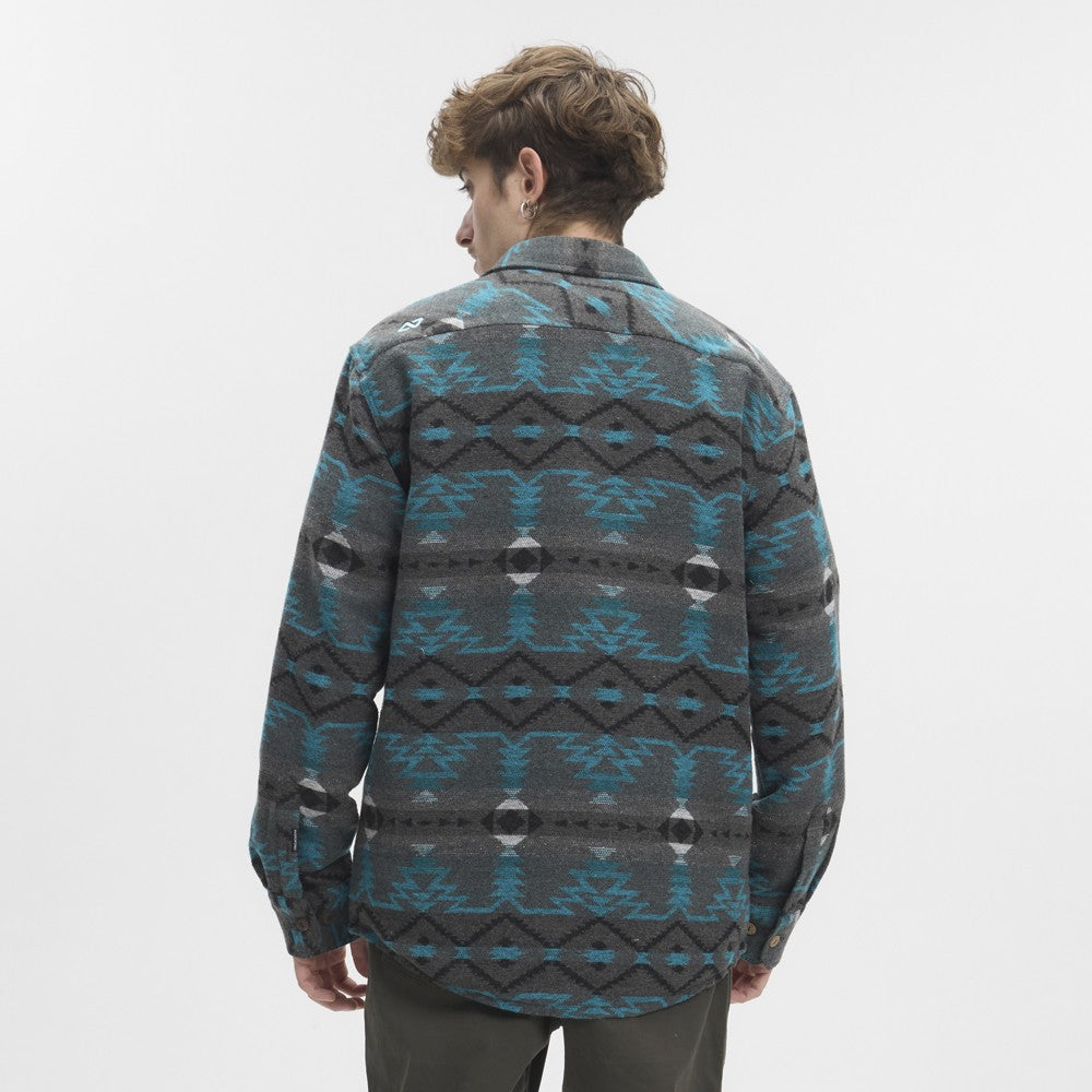 Camisa Chaqueta Hydroponic Sauk Grey Blue Navajo