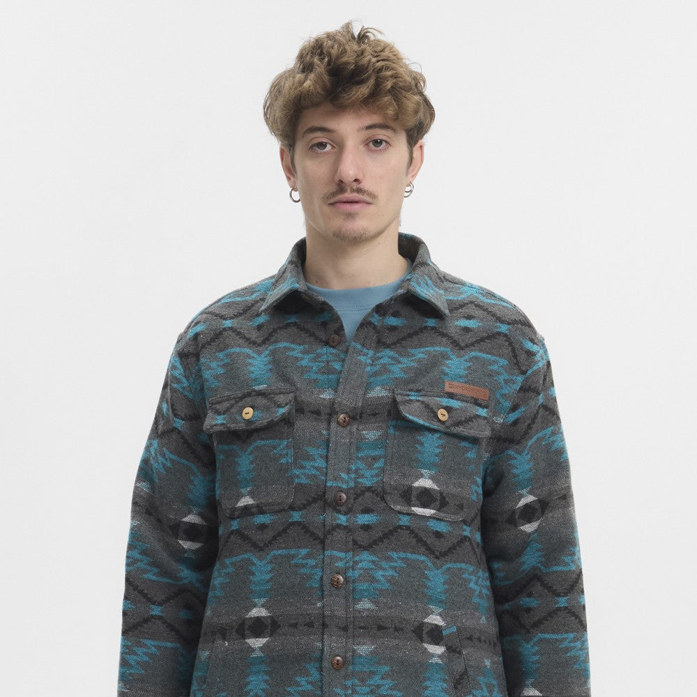 Camisa Chaqueta Hydroponic Sauk Grey Blue Navajo