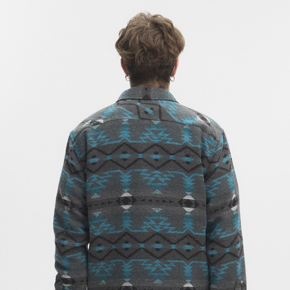 Camisa Chaqueta Hydroponic Sauk Grey Blue Navajo