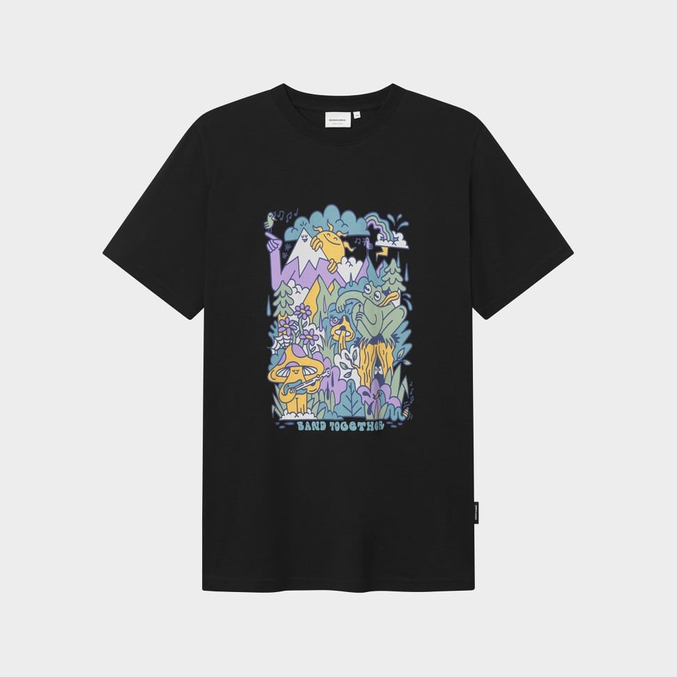 Camiseta Dedicated Stockholm Band Together Negro