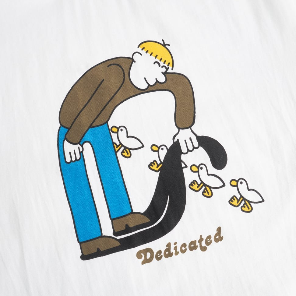 Camiseta Dedicated Stockholm Duck Friend Blanco