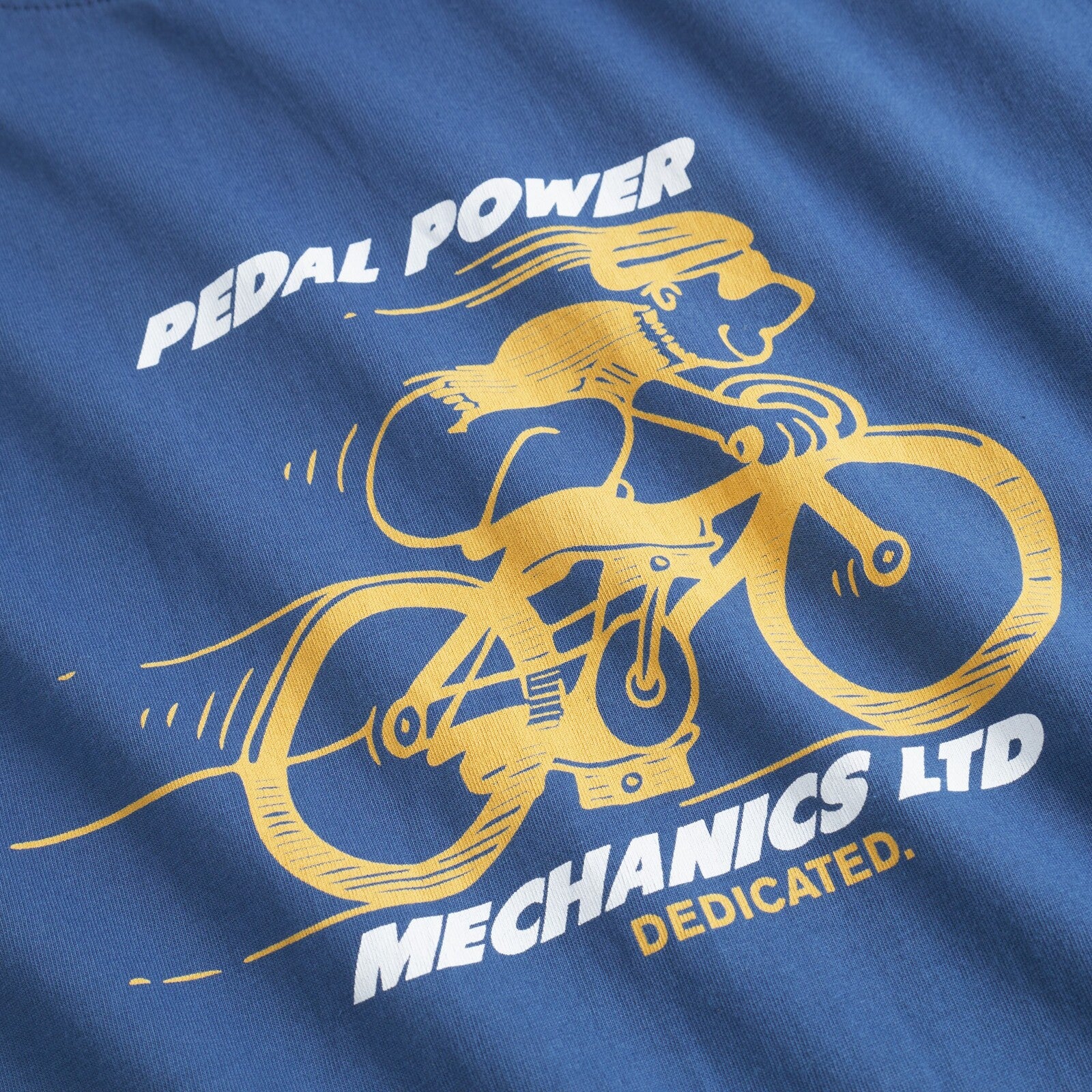 Camiseta Dedicated Stockholm Pedal Power True Blue