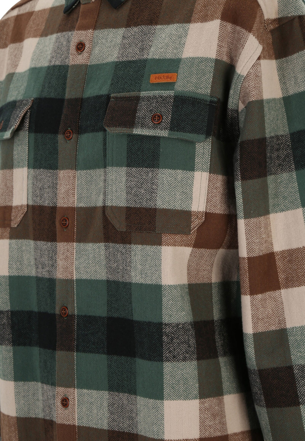Camisa Iriedaily Lumber Fella Shirt Jungle Green