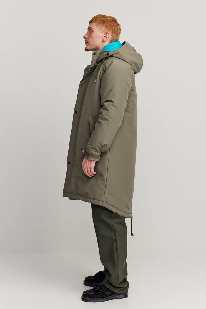 Abrigo Makia Observer Jacket Dusty Olive