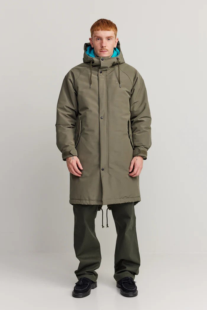 Abrigo Makia Observer Jacket Dusty Olive