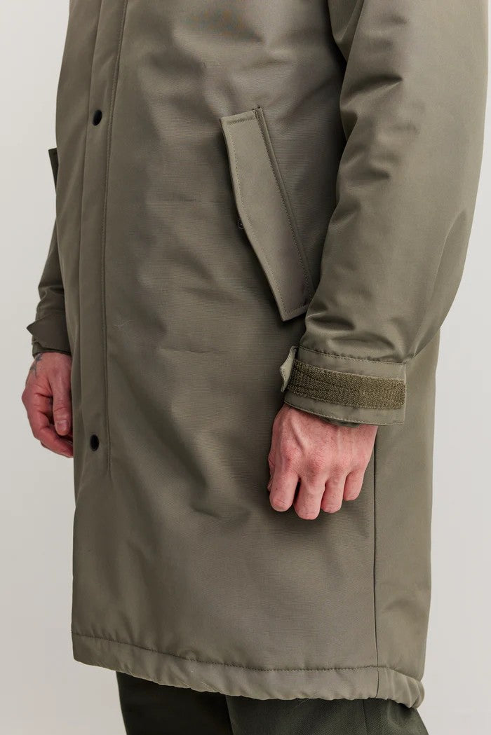 Abrigo Makia Observer Jacket Dusty Olive