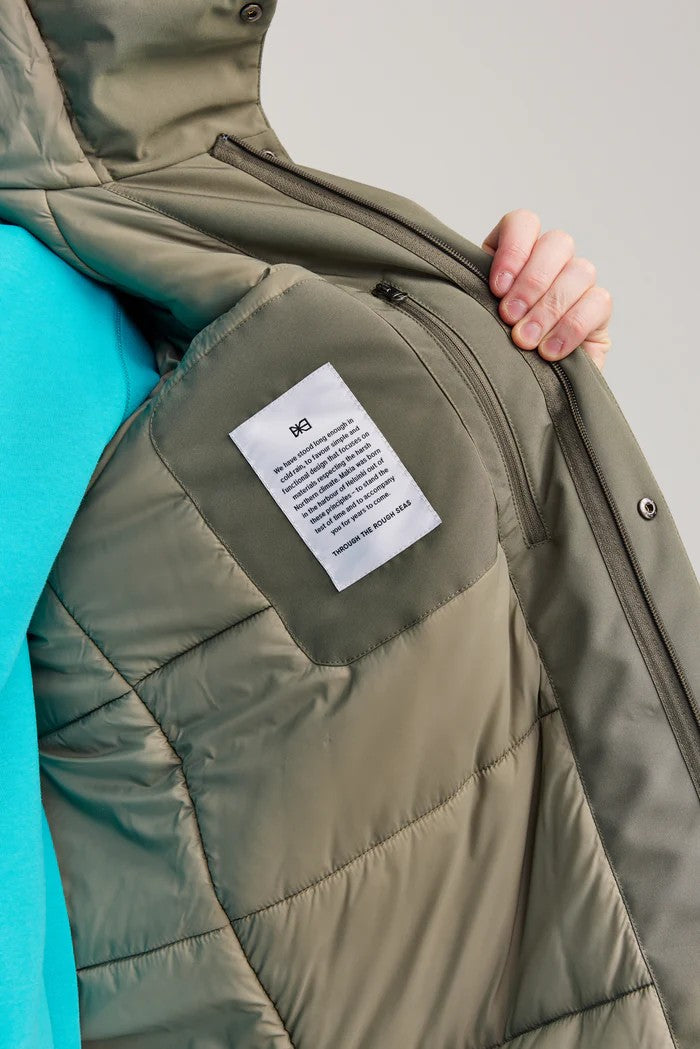 Abrigo Makia Observer Jacket Dusty Olive