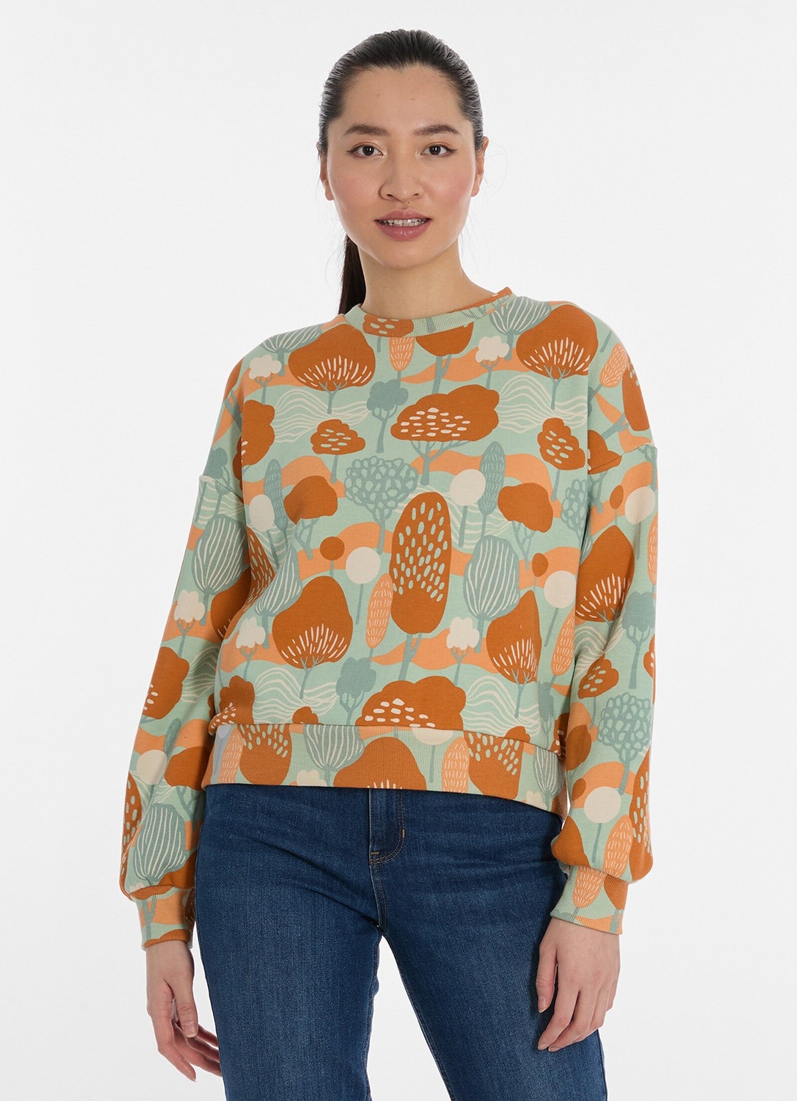 Sudadera Ragwear Wuss Print Mint