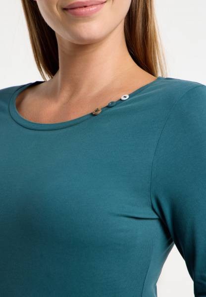 Camiseta Ragwear Fllorah Long Ocean Green