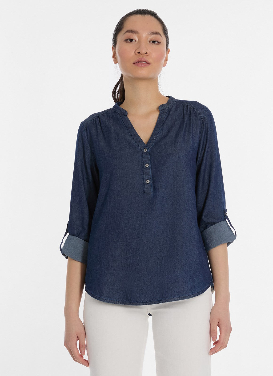 Camisa Ragwear Fierra Denim Dark Blue Denim