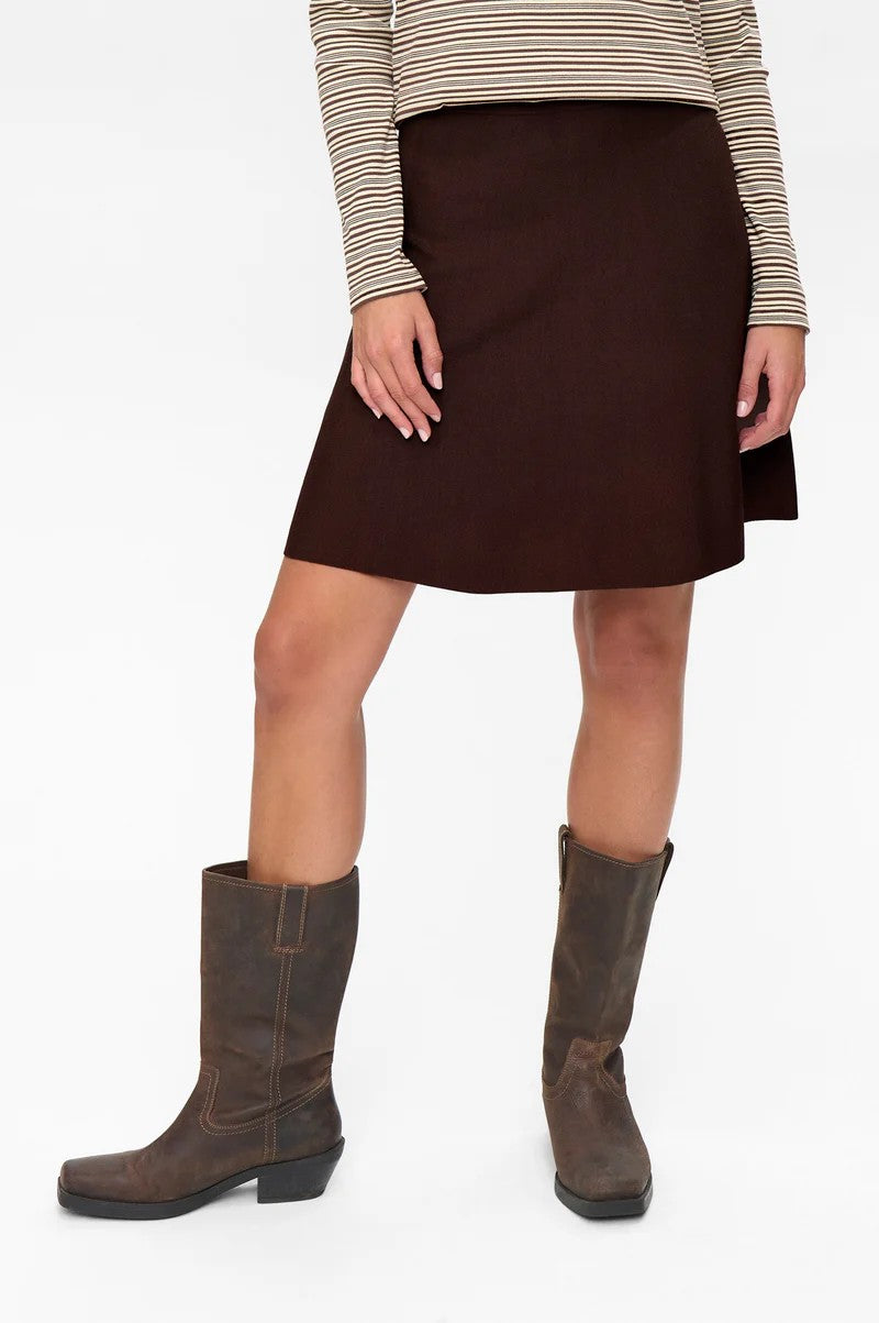 Falda Nümph Nulillypilly Skirt Black Coffee