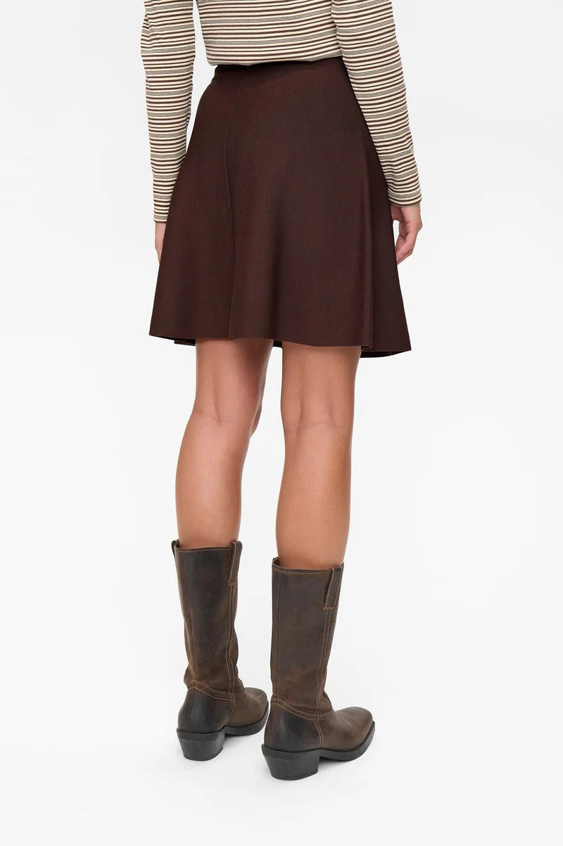 Falda Nümph Nulillypilly Skirt Black Coffee