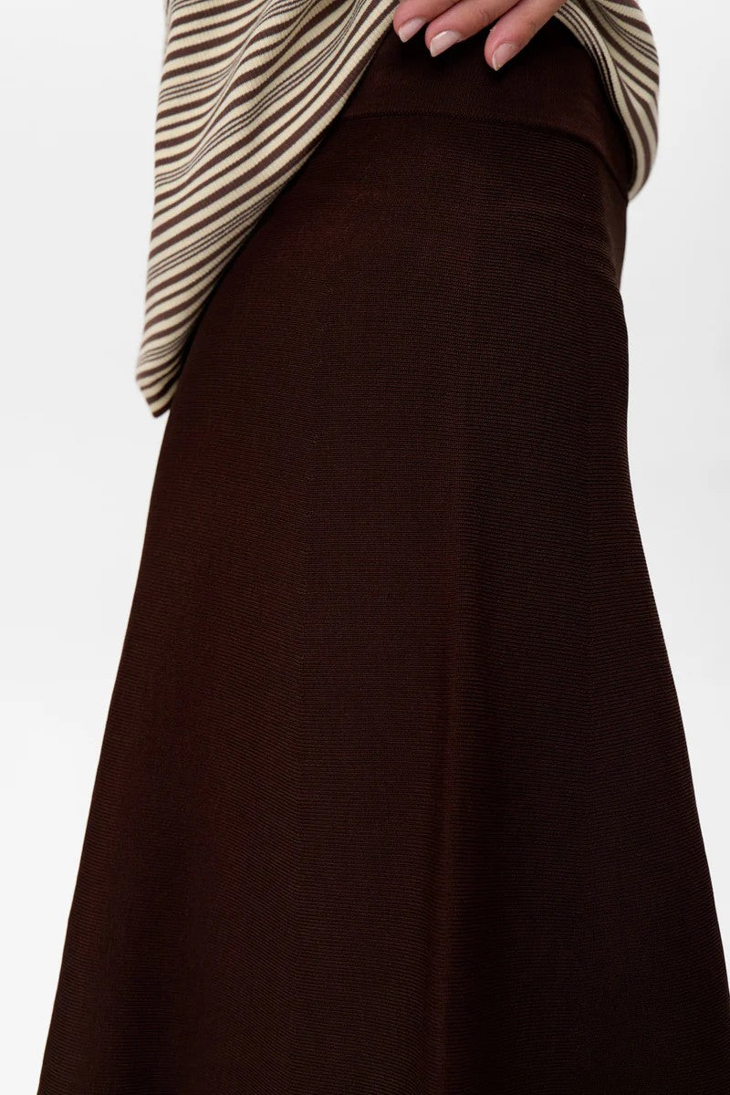 Falda Nümph Nulillypilly Skirt Black Coffee