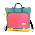 Mochila Daniel Chong Book Holder Cuadrada impermeable DZ con bolsillo fucsia