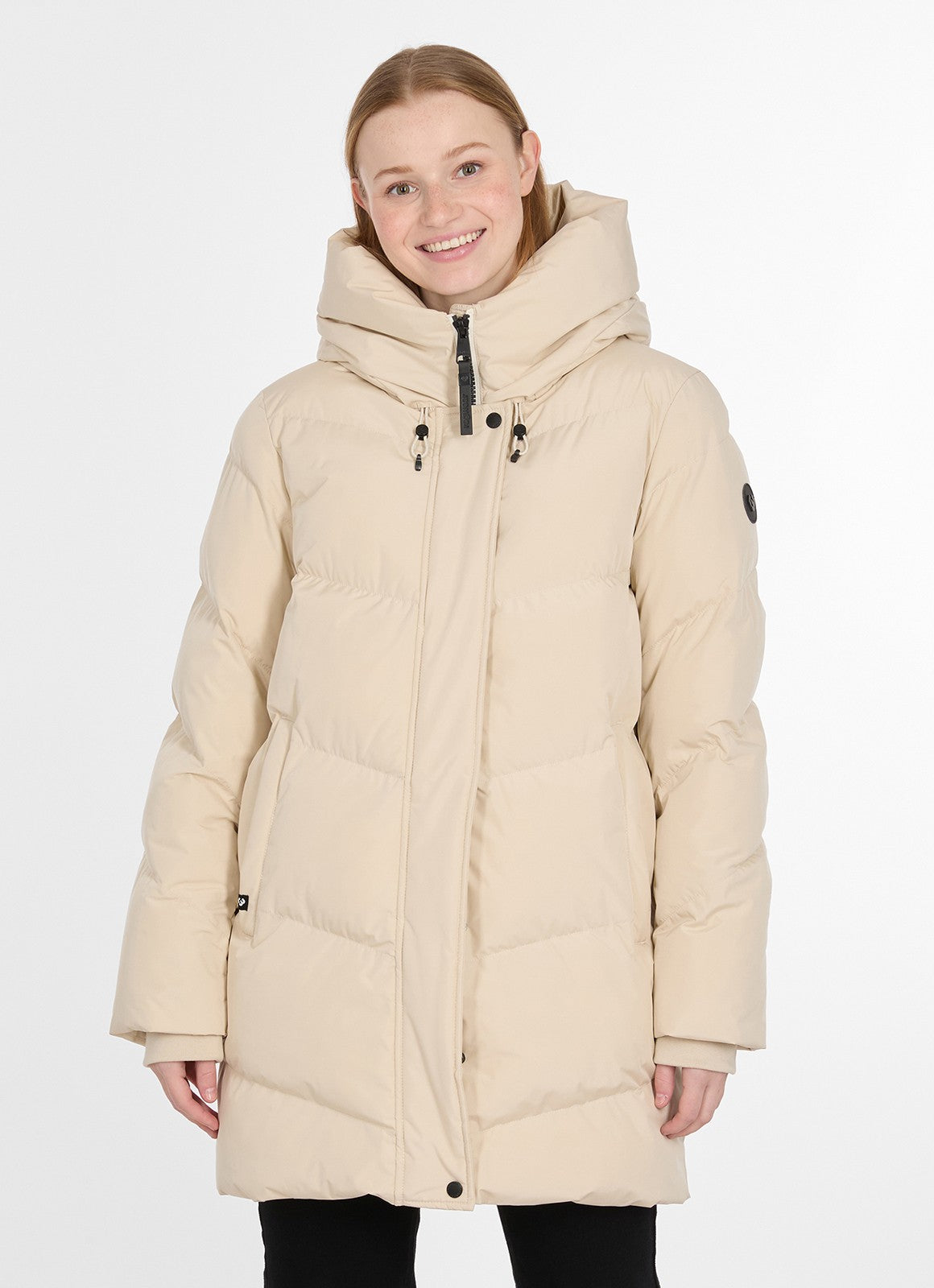 Abrigo Ragwear Avelin Ecru