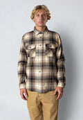 Camisa Fat Moose Adrian Agodon Cuadros Beige y Negro - Roundtrip