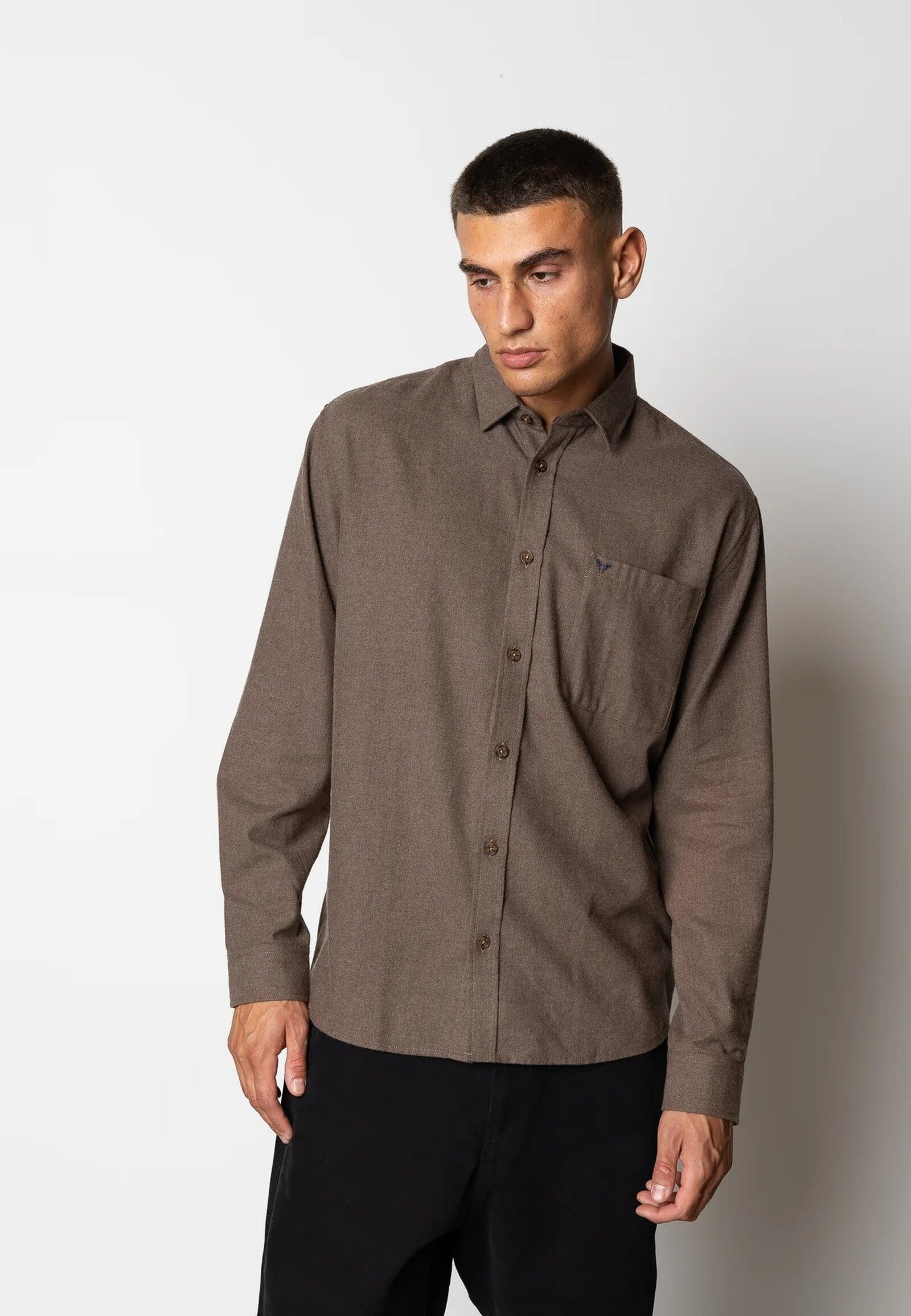 Camisa Fat Moose Frank Franela Marron