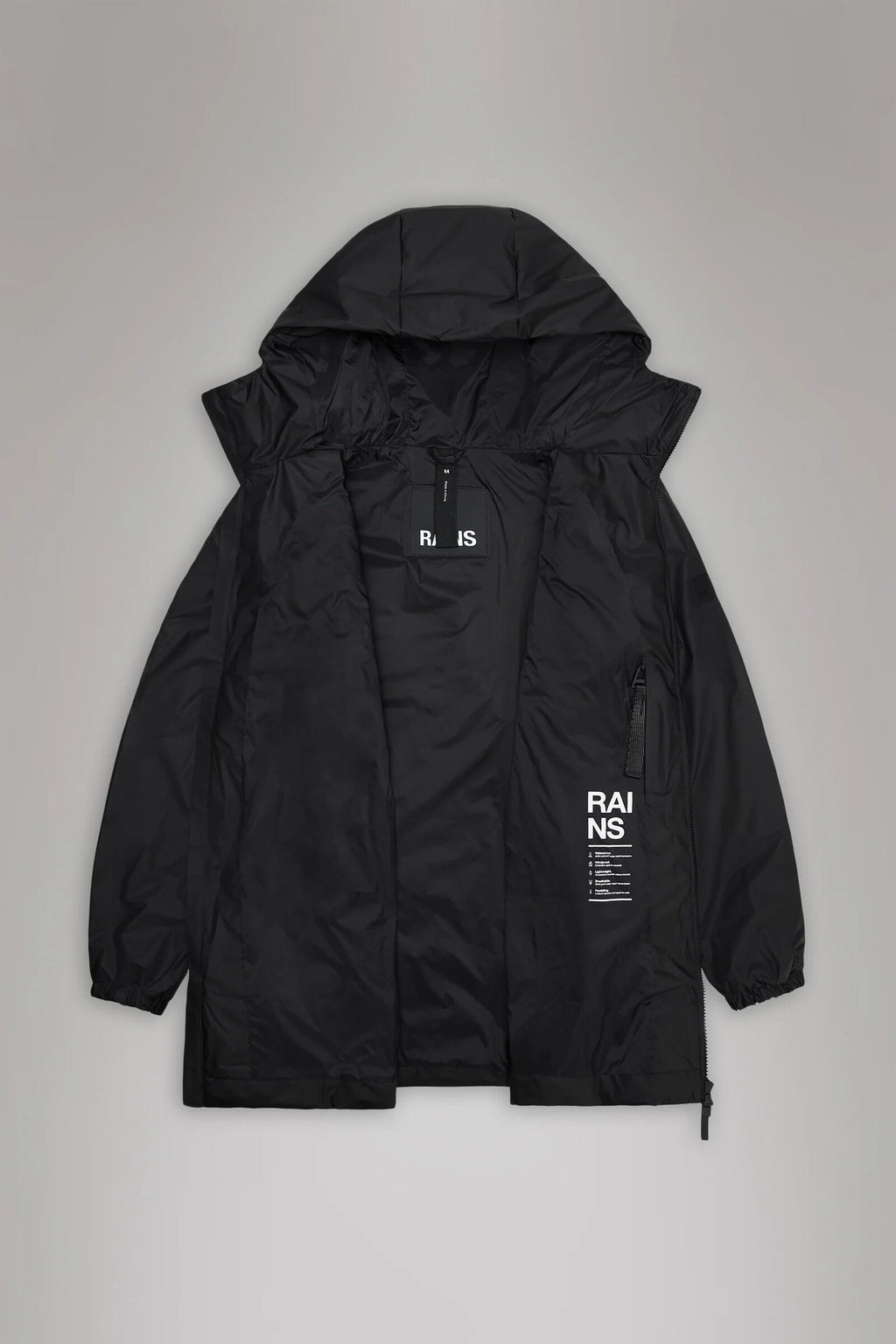 Chaqueta RAINS Lohja Long Insulated W3T1 Negro