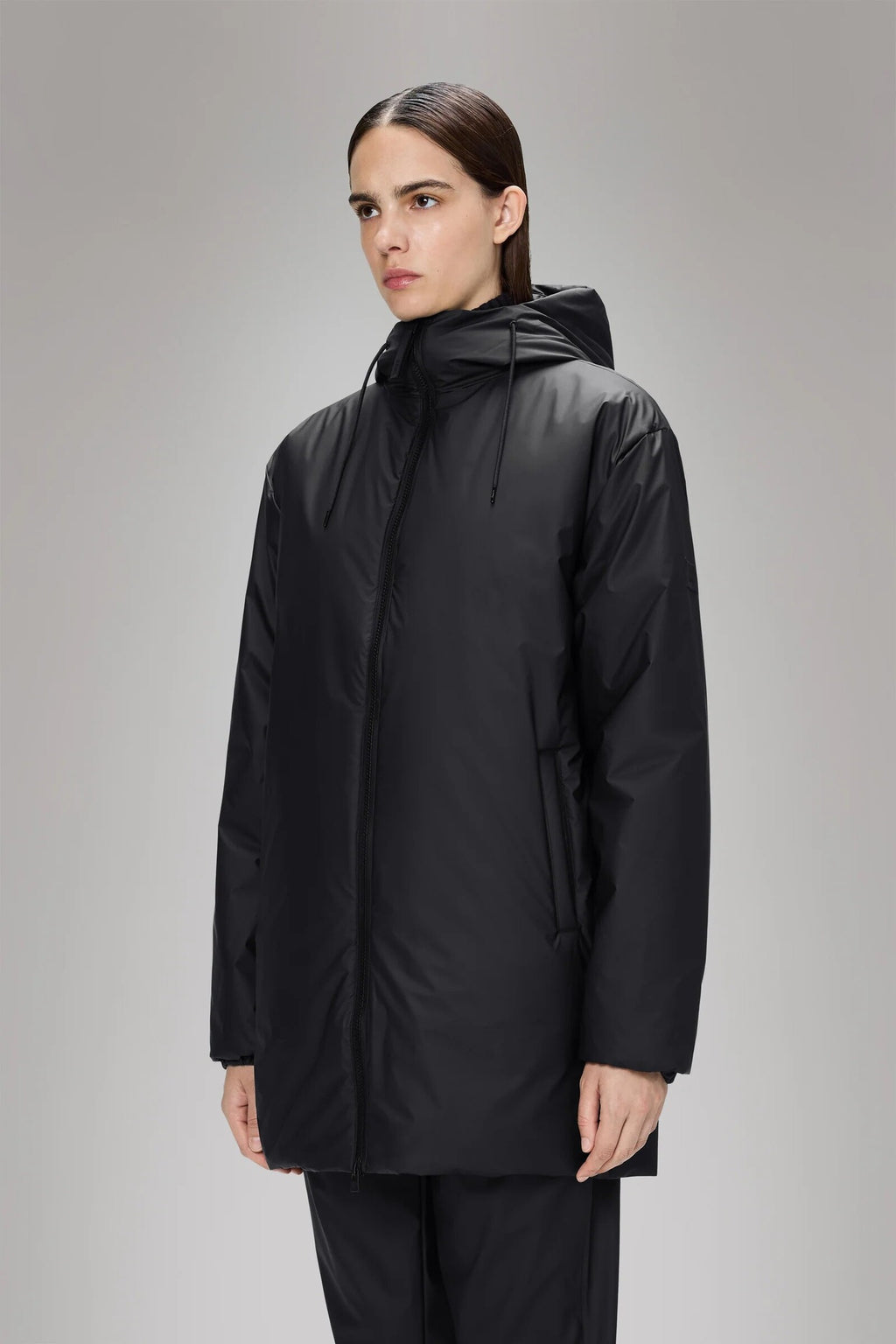 Chaqueta RAINS Lohja Long Insulated W3T1 Negro