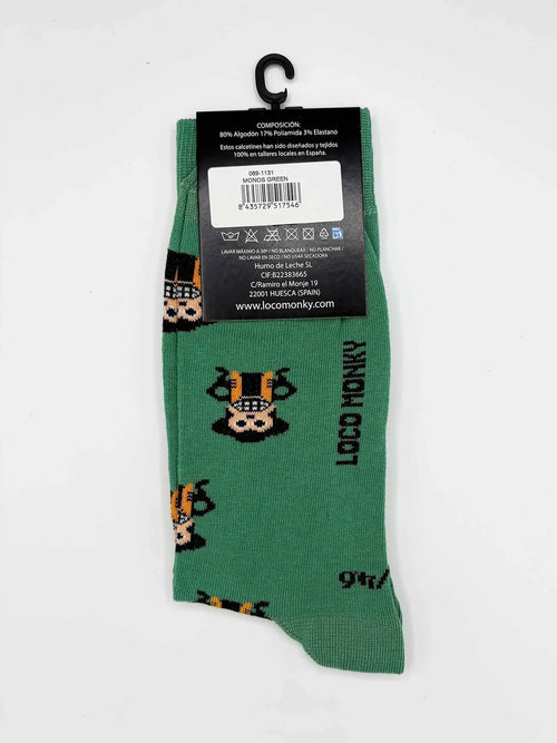 Calcetines Loco Monky Monos Verde
