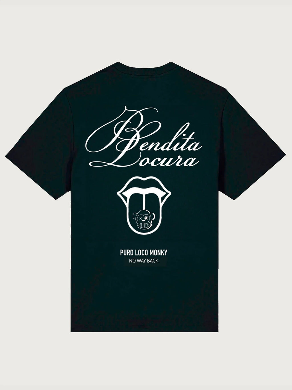 Camiseta Loco Monky Bendita Locura III Negro