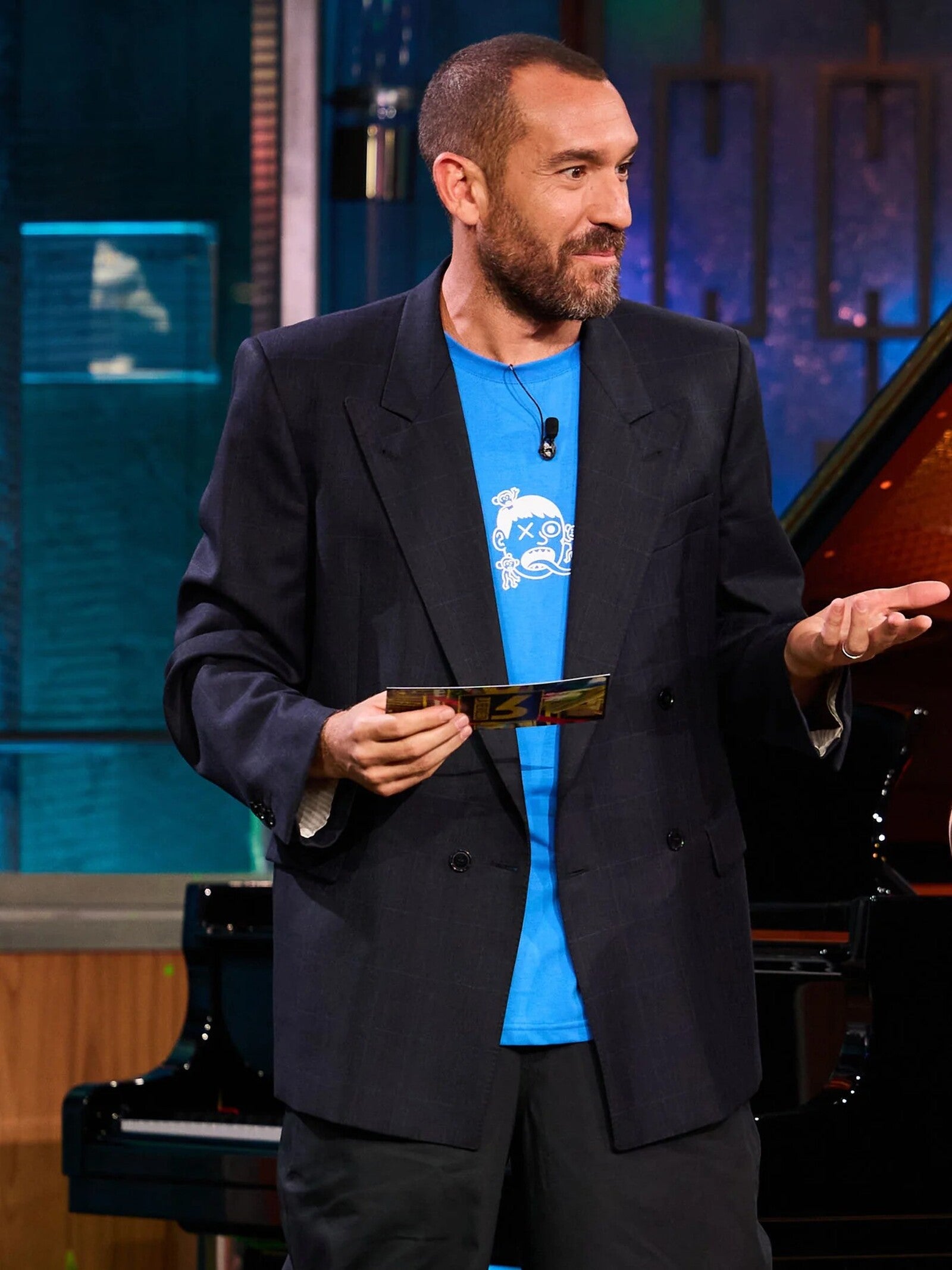 Camiseta Loco Monky Monos in my face Azul