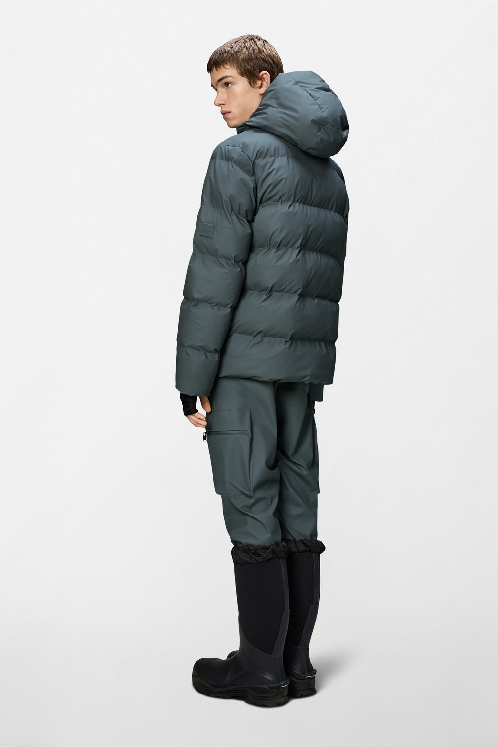 Chaqueta Rains Alta Puffer Jacket W3T3 Dark Grey
