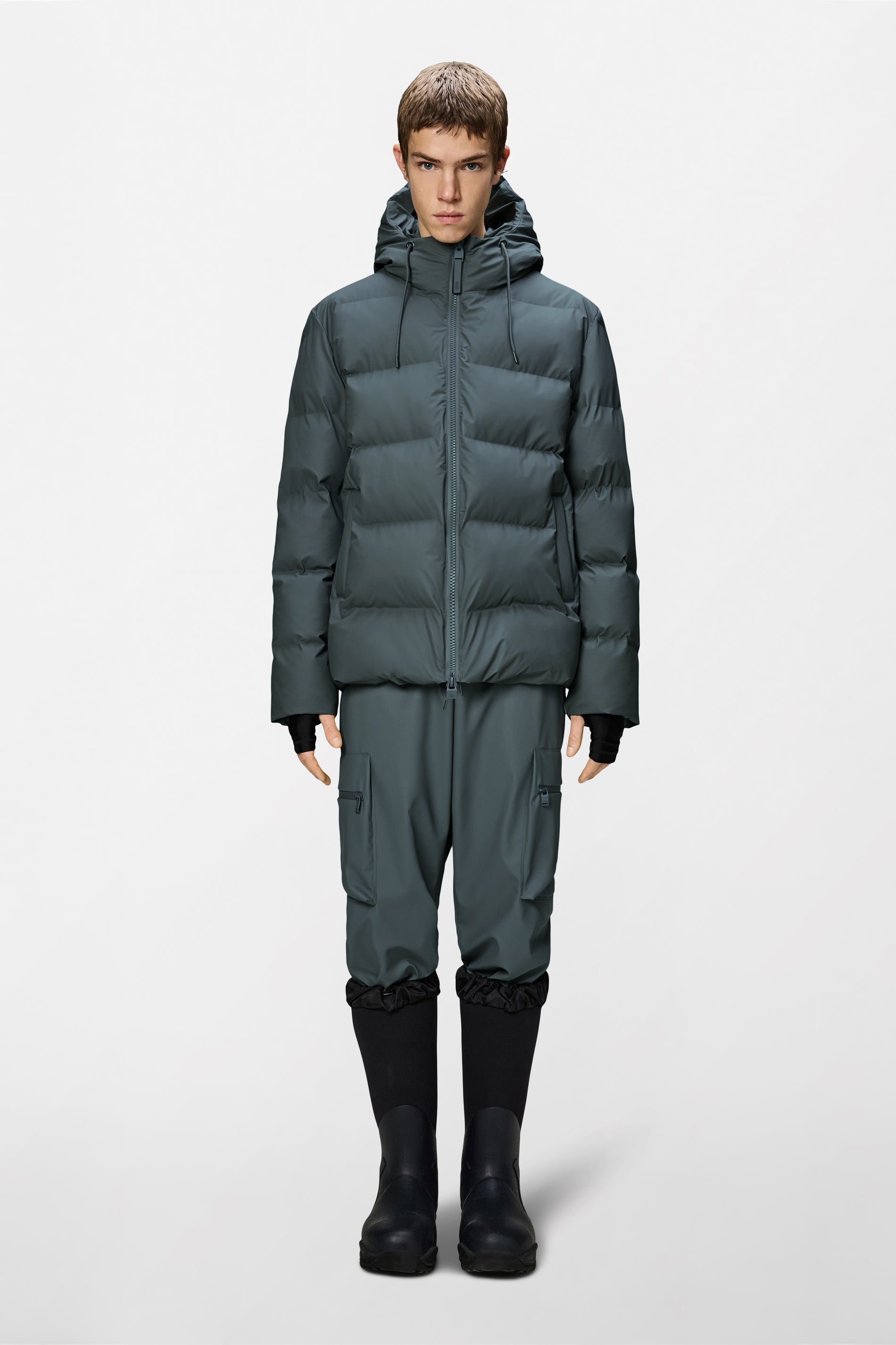 Chaqueta Rains Alta Puffer Jacket W3T3 Dark Grey