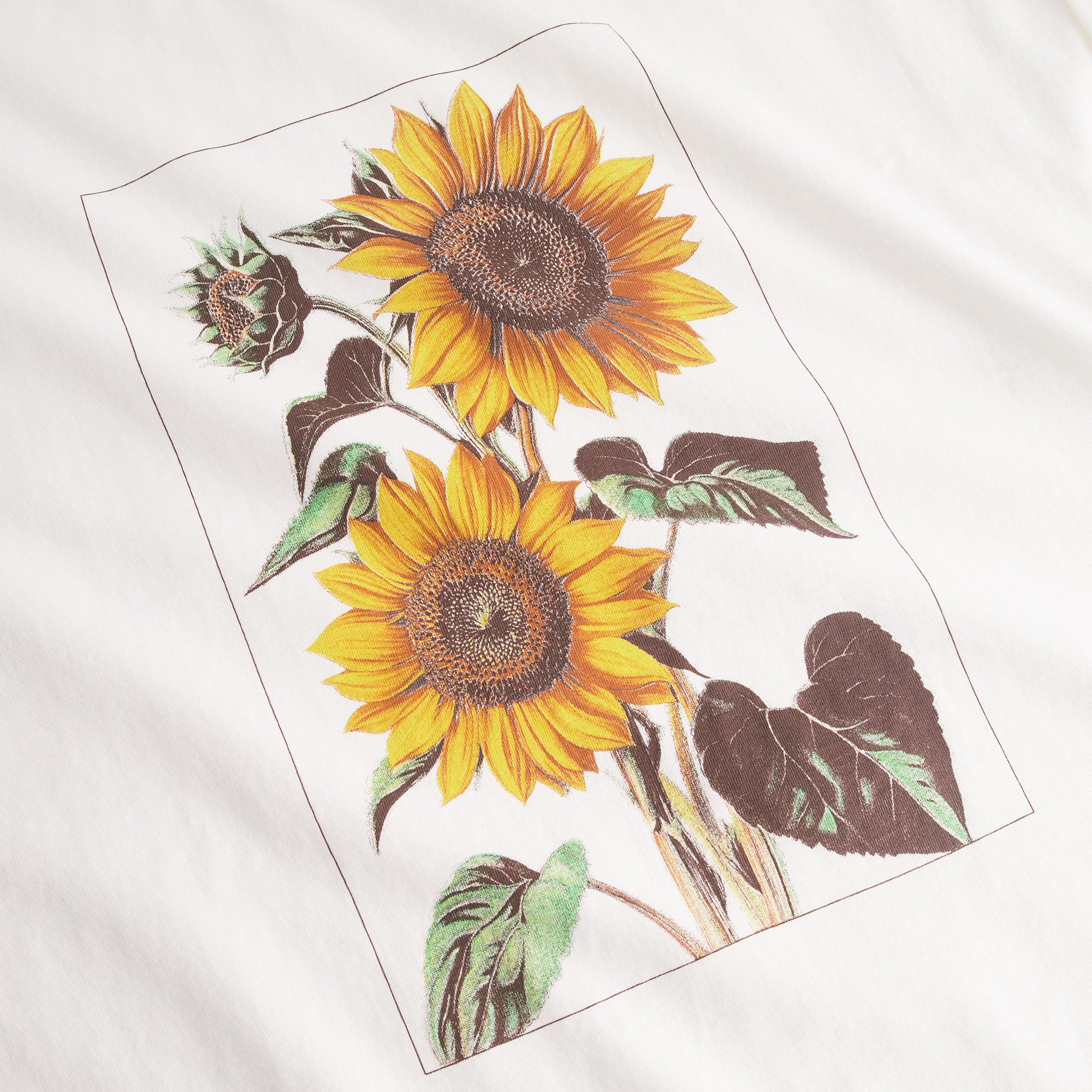 Camiseta Dedicated Visby Printed Sunflowers Off-White