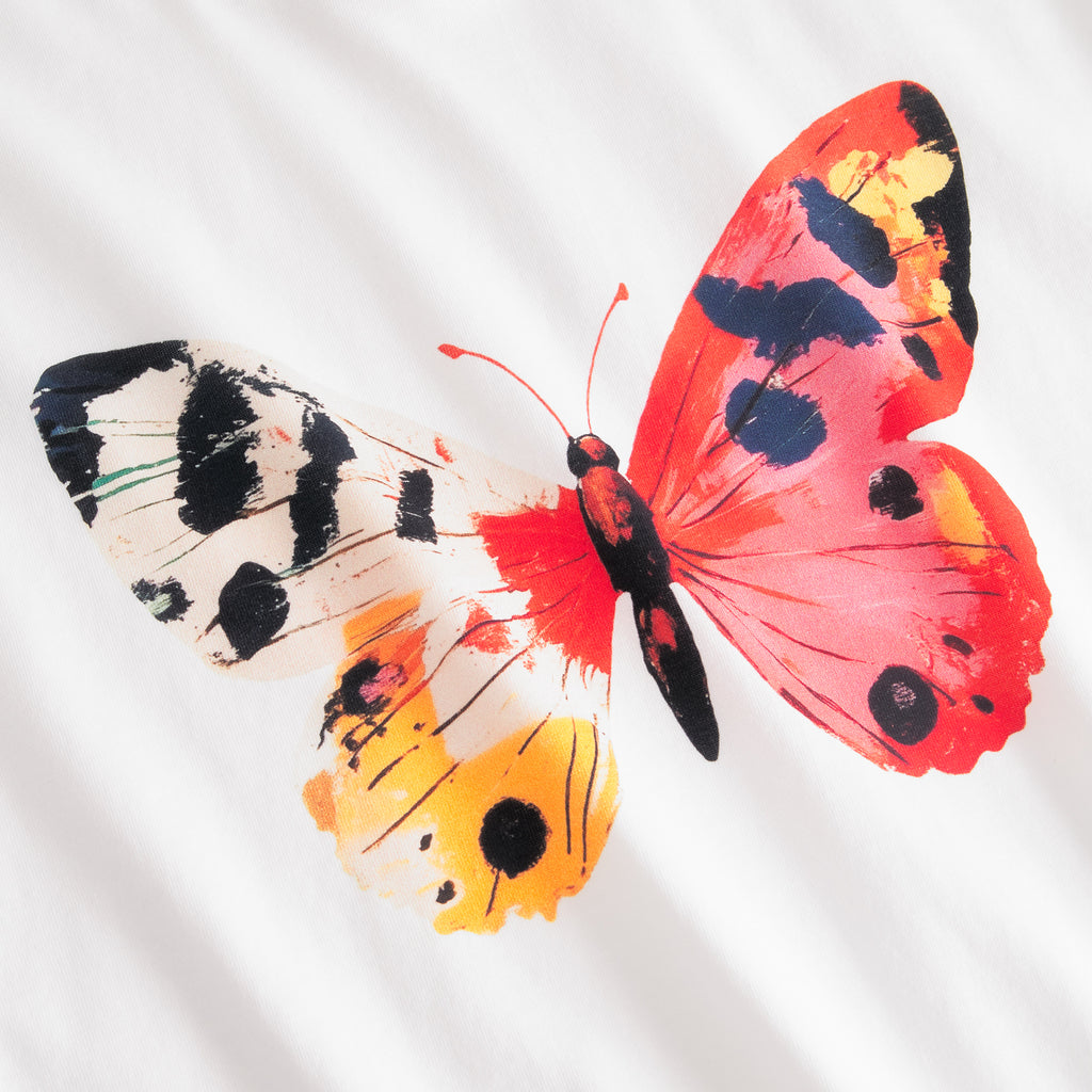 Camiseta Dedicated Visby Painted Butterfly White