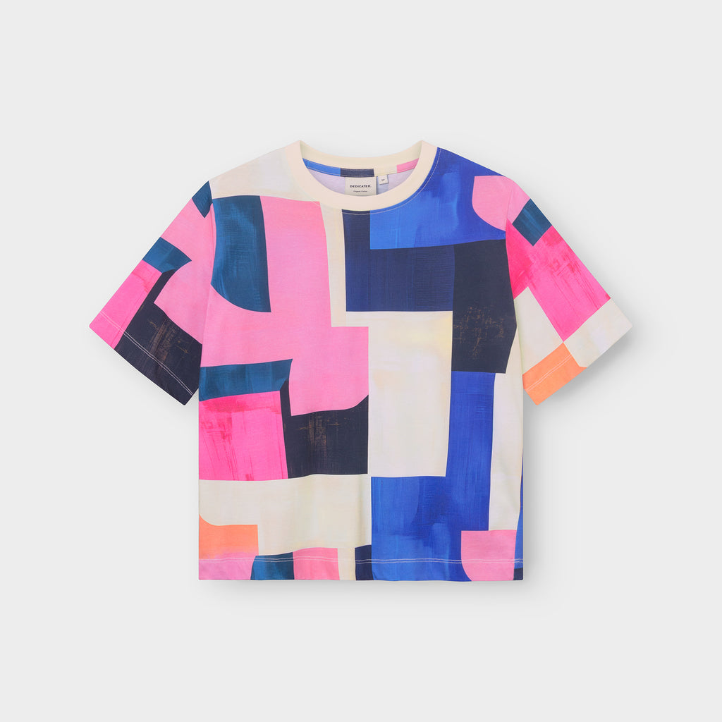 Camiseta Dedicated Vadstena Abstract Block Multi Color