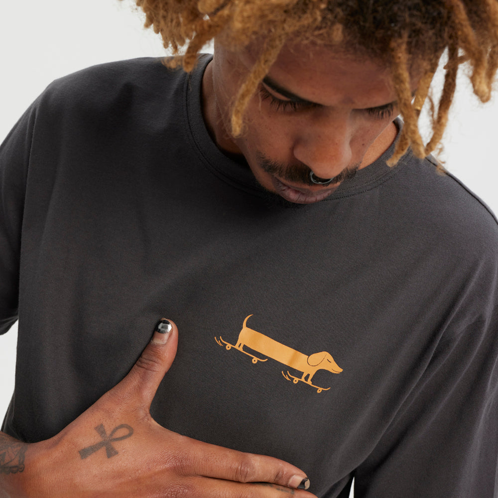 Camiseta Hydroponic Dachshund Charcoal