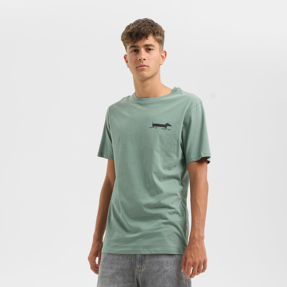 Camiseta Hydroponic Dachshund Verde