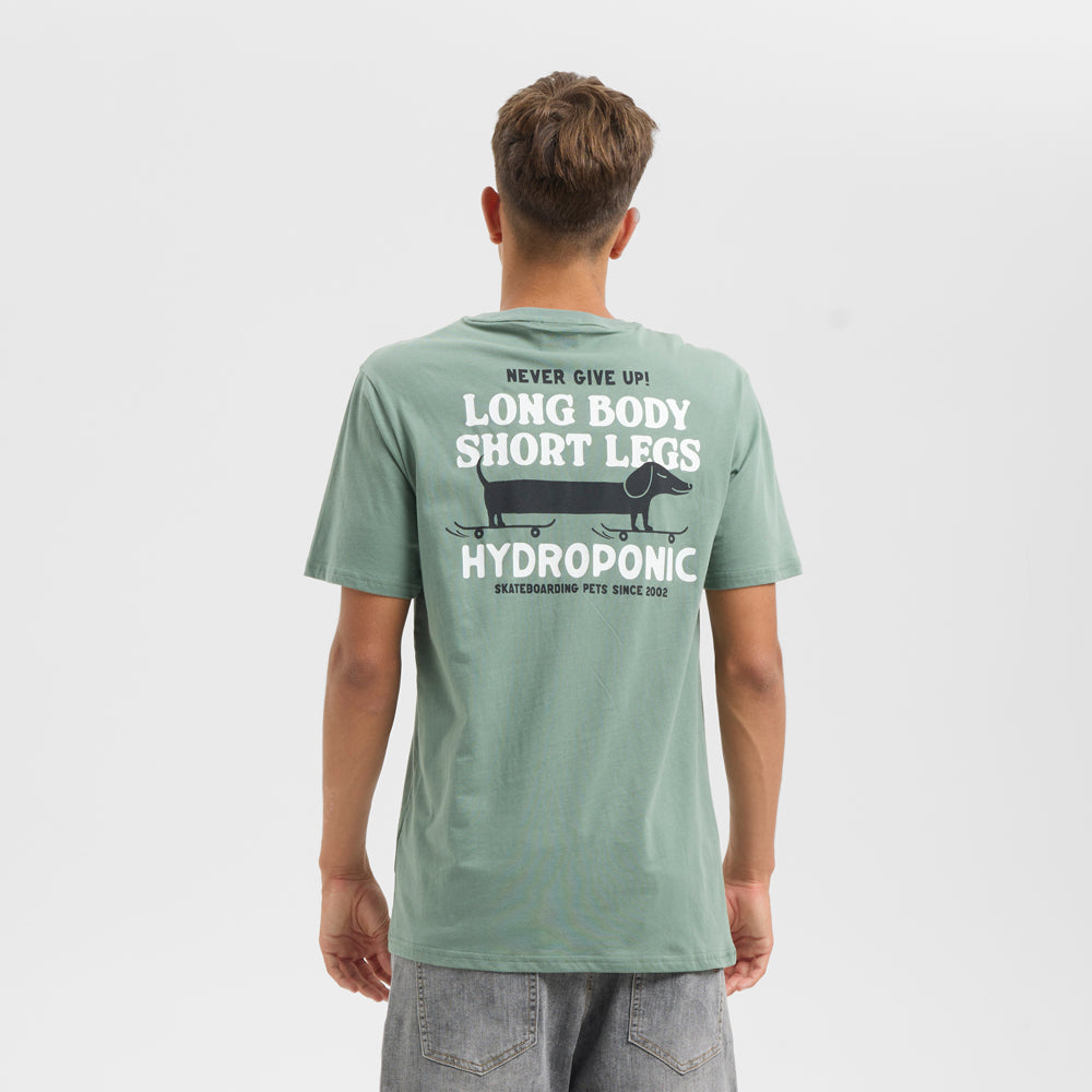 Camiseta Hydroponic Dachshund Verde