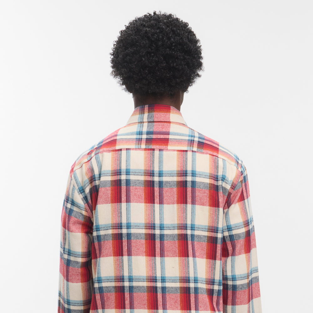 Camisa Hydroponic Sullivan Ecru Red Blue Check